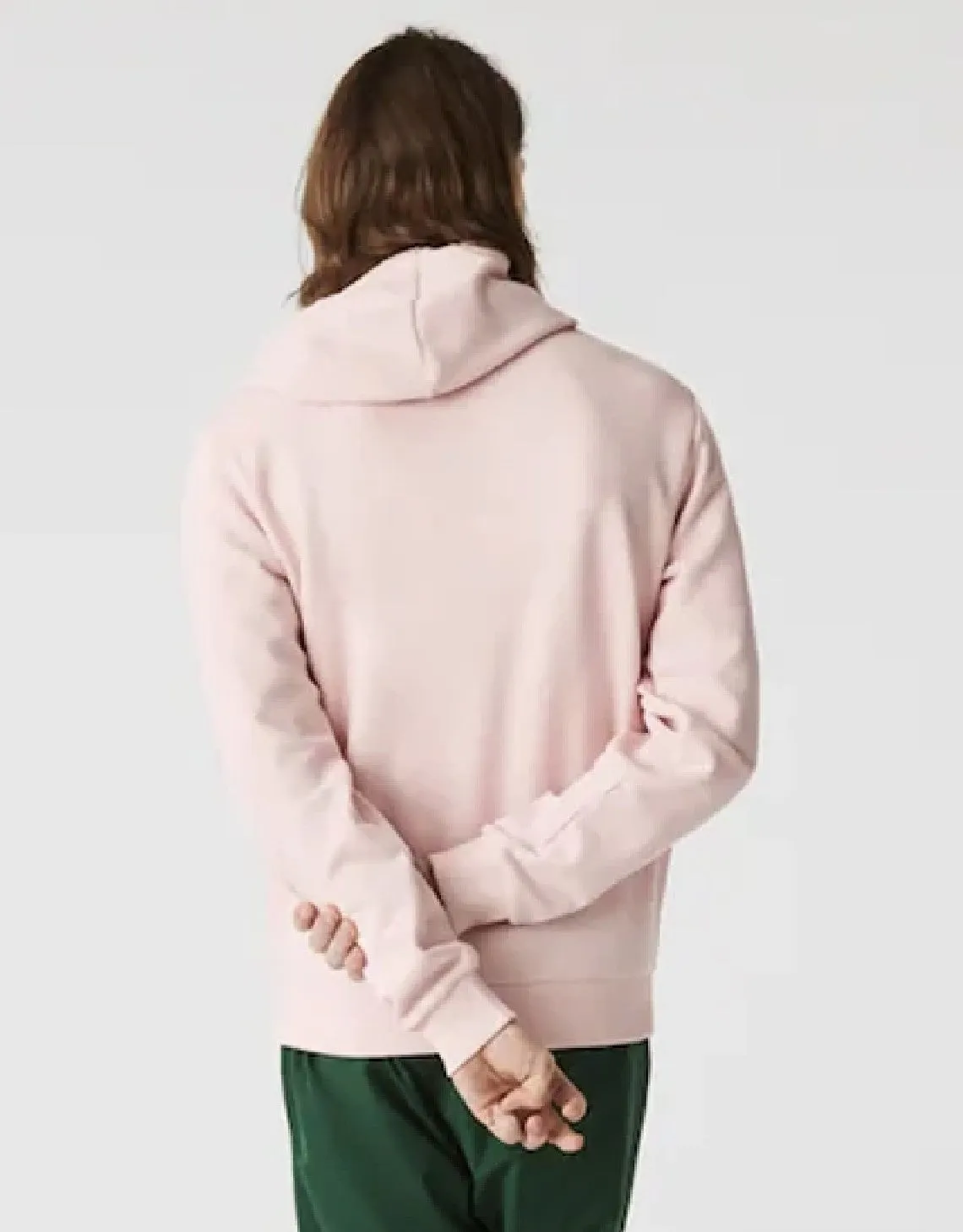 Herren Kapuzenpullover mit besticktem Logo und Piqué-Fleece, Hellrosa Patagonia Kleidung