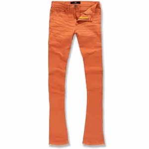 Herren Martin Stacked Kingsbridge Denim Jeans in Orange