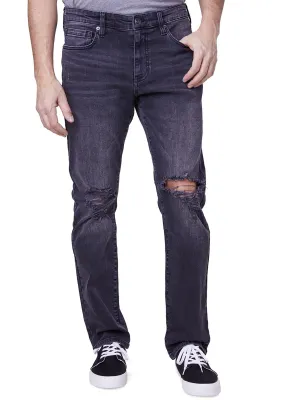 Herren Slim Jeans mit mittlerer Taillenhöhe und Destroyed-Optik