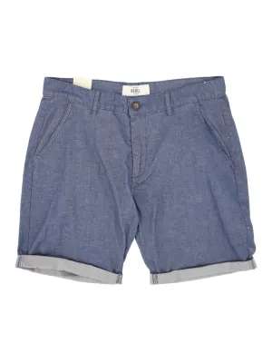 Herren einfarbige Denim-Shorts, Blau