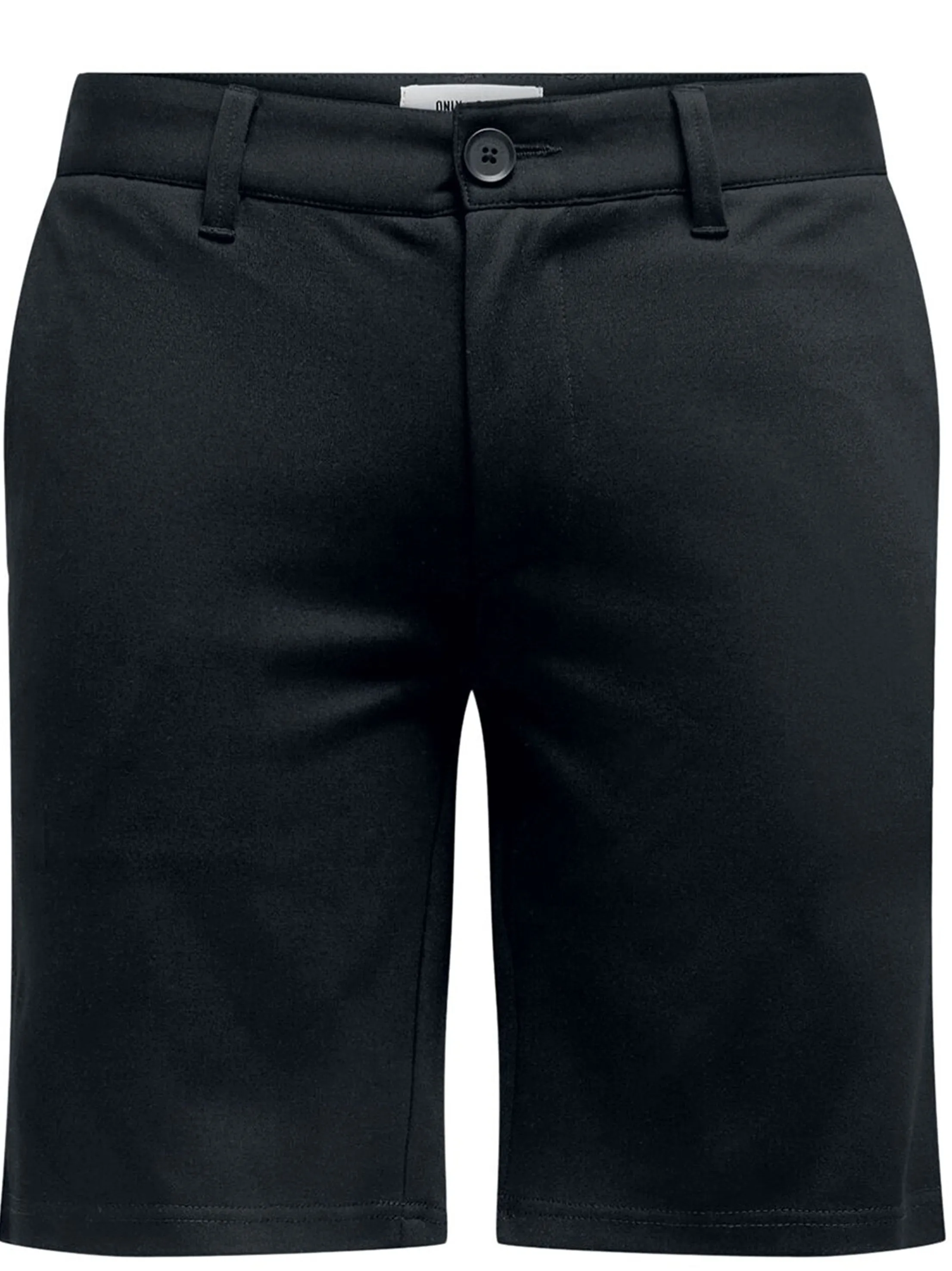 Herren einfarbige kurze Shorts, Schwarz