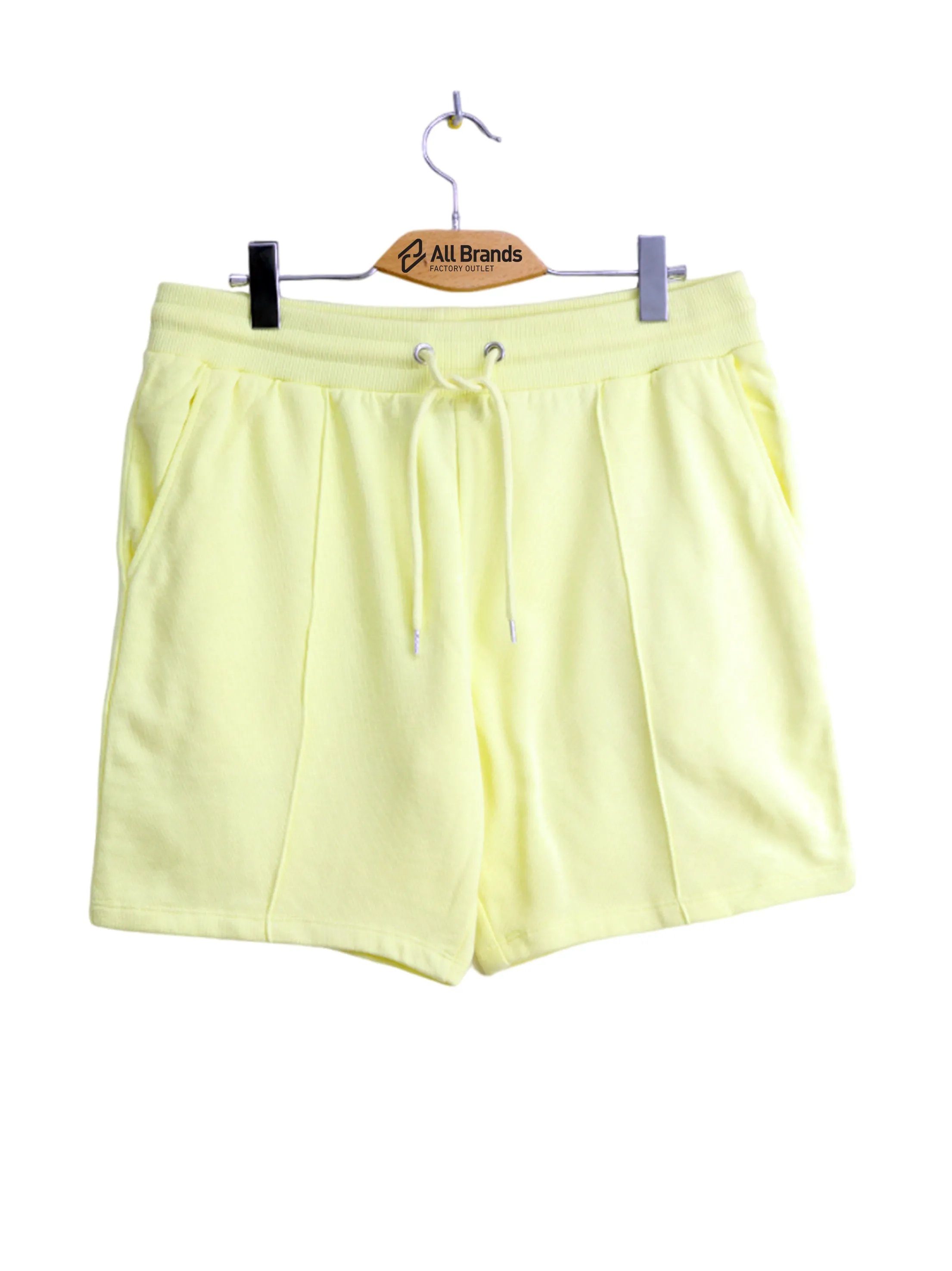 Herren einfarbige kurze Hose, Gelb