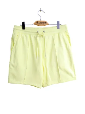 Herren einfarbige kurze Hose, Gelb