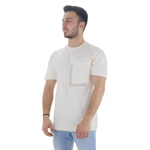 Herren T-Shirt mit Seitentasche, Beige