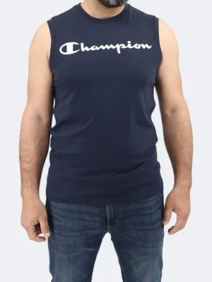 Drucktanktop für Herren, Marineblau