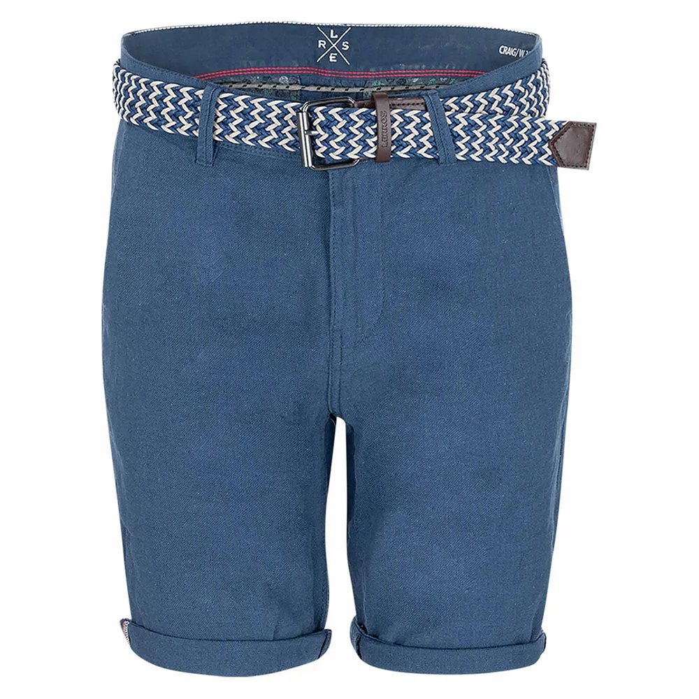 Herren Shorts Regular Fit Uni, Blau