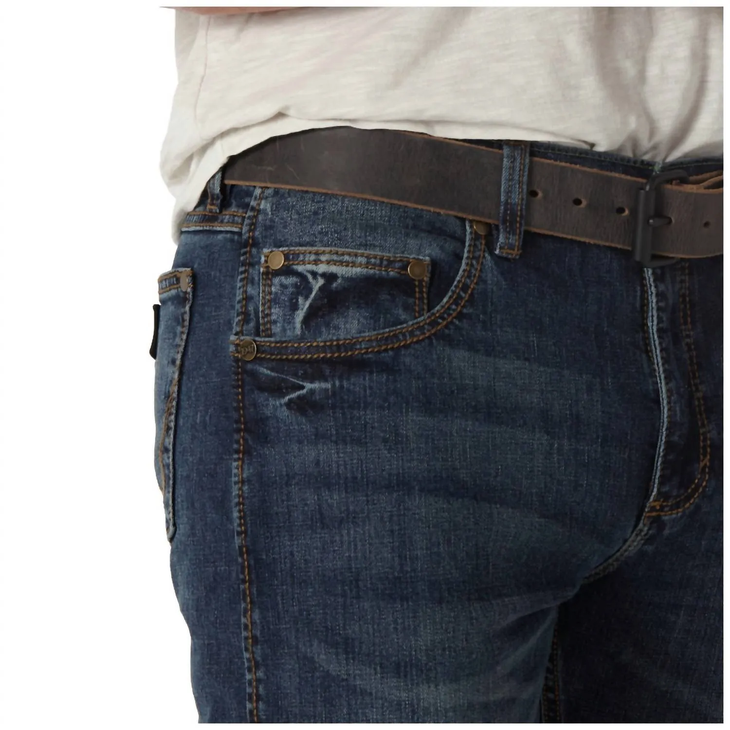 Herren Retro Slim Fit Straight Jeans In Bozeman