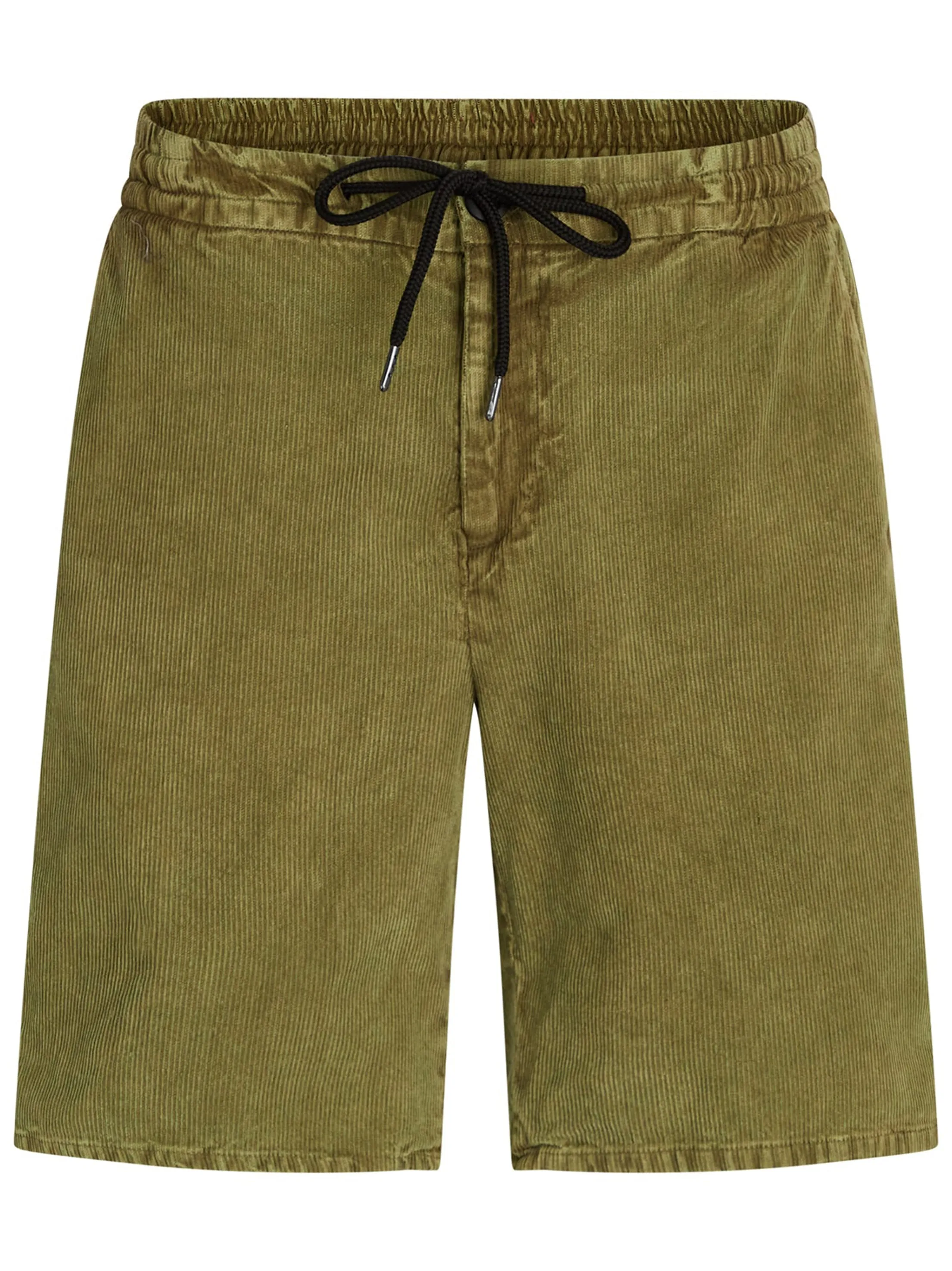 Herren Rippen Shorts, Olive