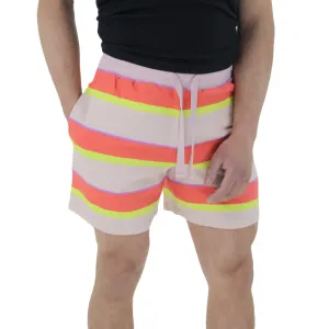 Herren gestreifte Freizeitkurzshorts, Mehrfarbig