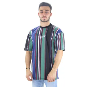 Herren T-Shirt mit Streifen, Mehrfarbig