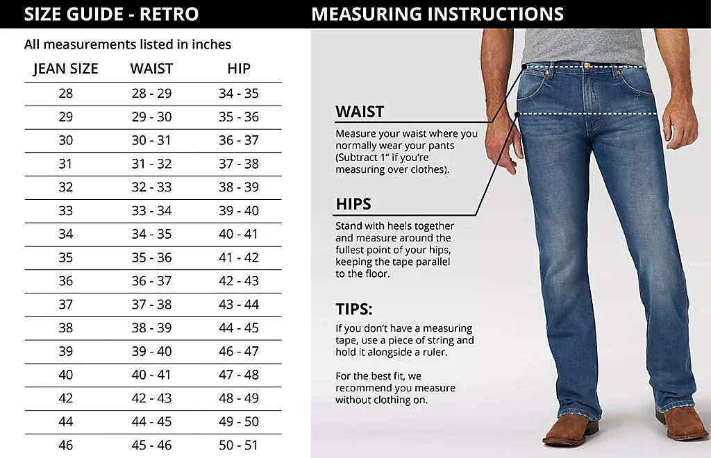 Herren-Wrangler Retro® Slim Fit Straight Leg Jeans in Bozeman Wrangler Kleidung