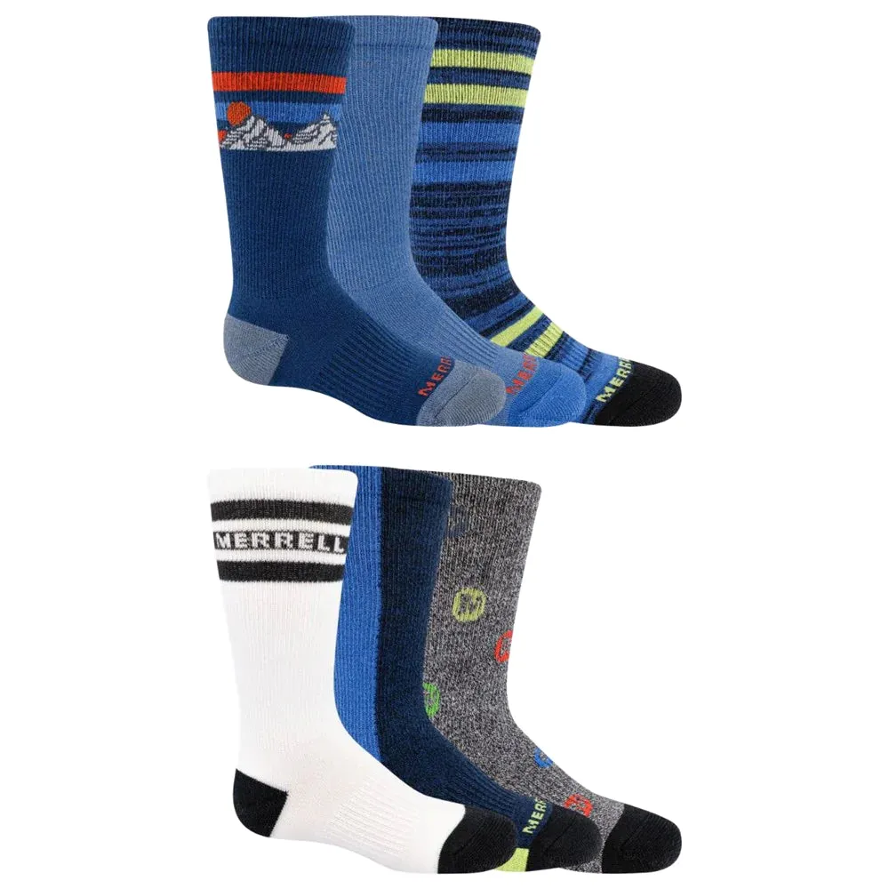 Merrell Schuhe Merrell Kids Everyday Crew Sock 6er Pack Blast