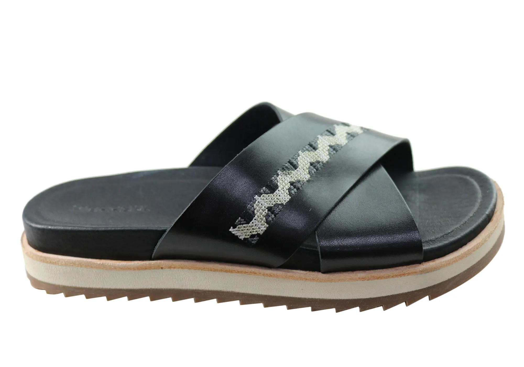 Merrell Damen Juno Slide Bequeme Leder Slides Sandalen Merrell Schuhe