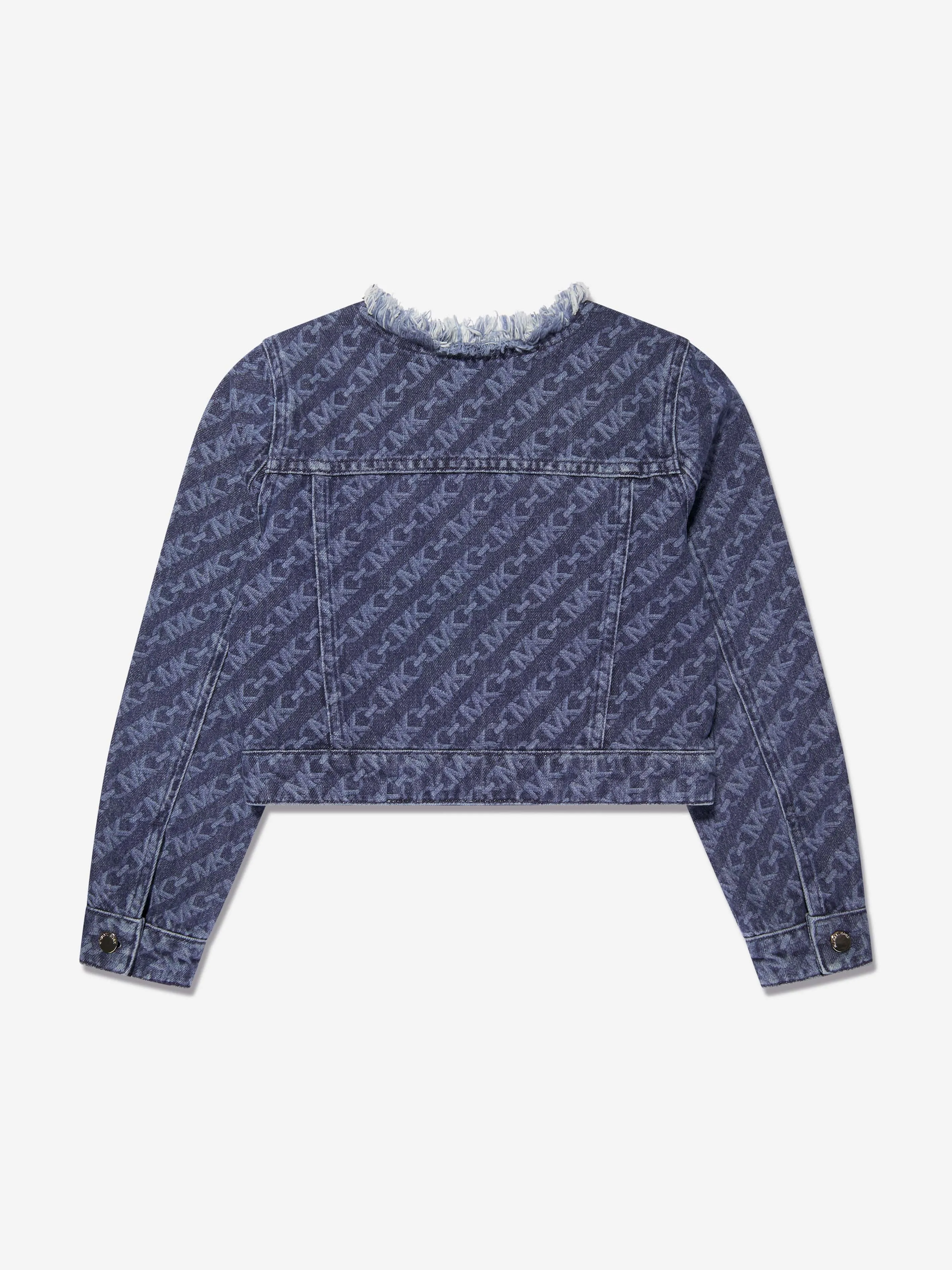 Michael Kors Mädchen Logo Denim Jacke in Blau
