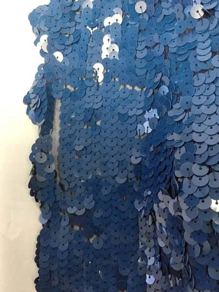 Blauer Pailletten-Bolero aus der Mitte des 20. Jahrhunderts