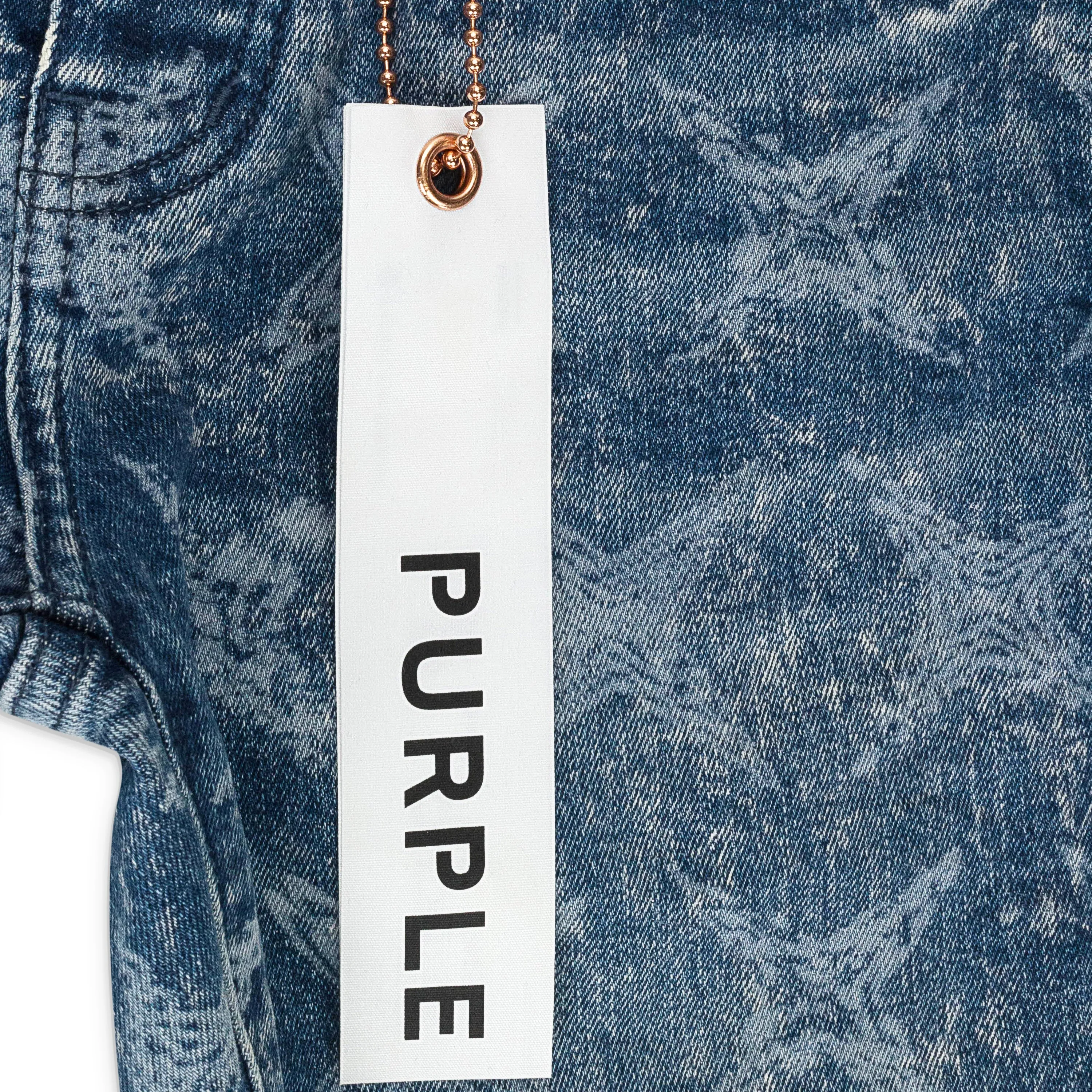 MID GALAXY BLEACH CONSTELLATION LASER Indigo SKINNY JEANS
