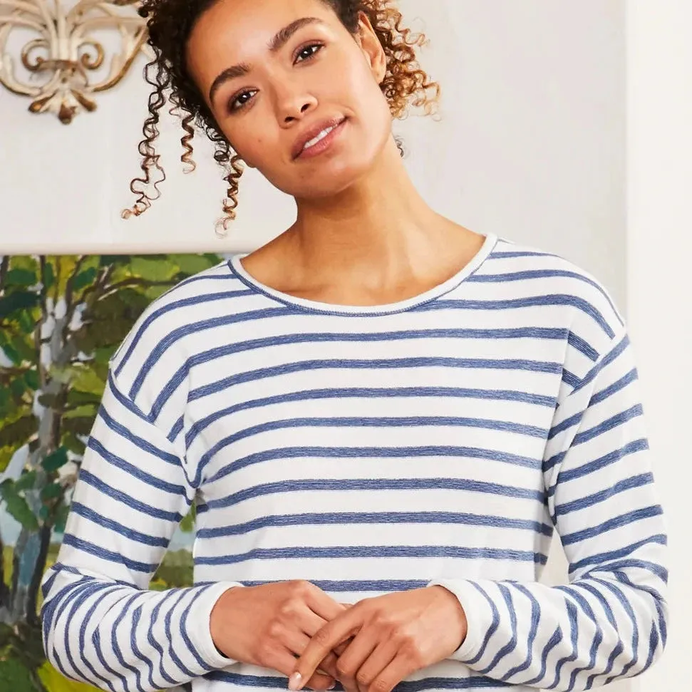 Mistral Streifen 2-Taschen-Slash-Hals-T-Shirt