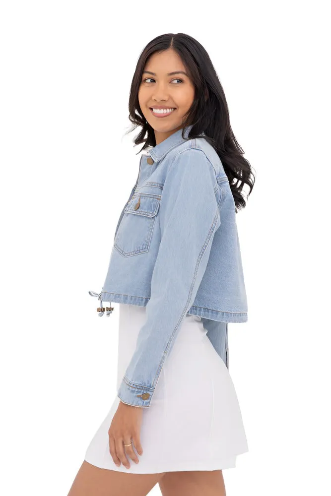 Mono B Crop Denim Jacke KJ11340