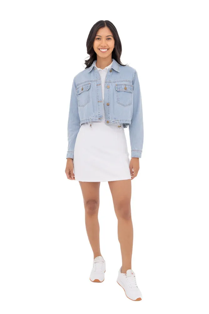Mono B Crop Denim Jacke KJ11340