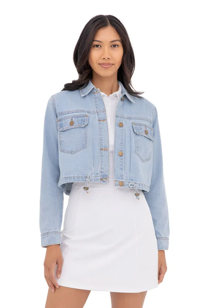 Mono B Crop Denim Jacke KJ11340