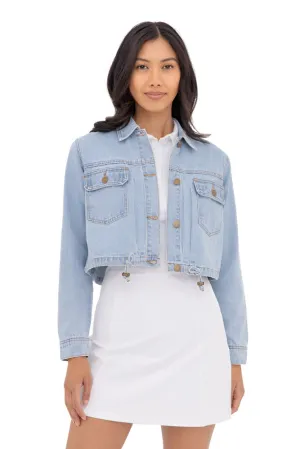 Mono B Crop Denim Jacke KJ11340