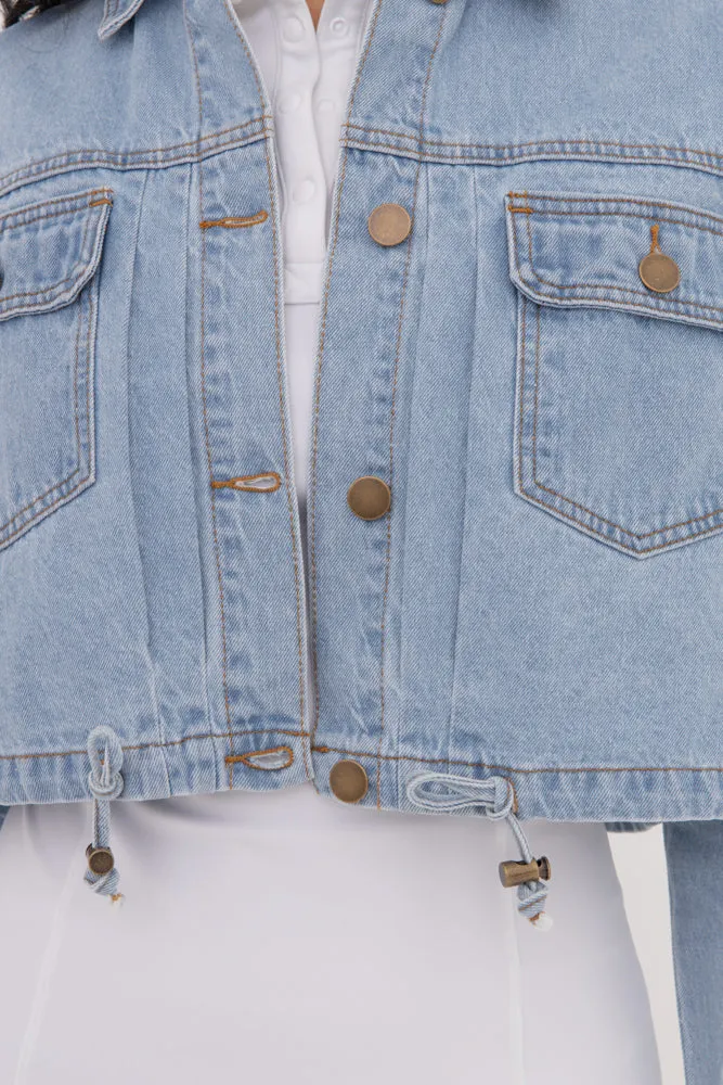 Mono B Crop Denim Jacke KJ11340