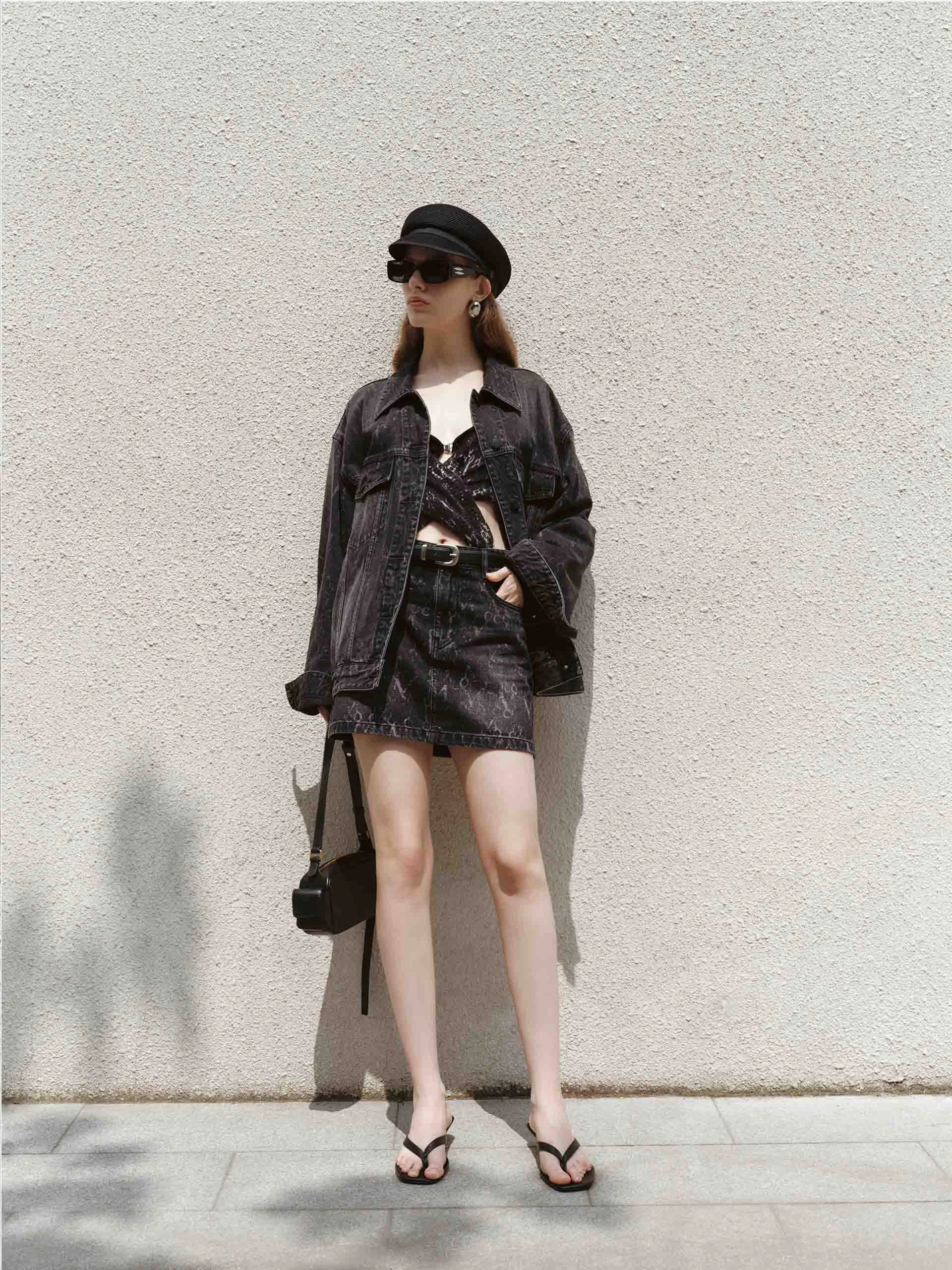Monogram Denim Jacke