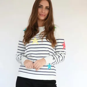 Mudflower Streifen und Sterne Pullover