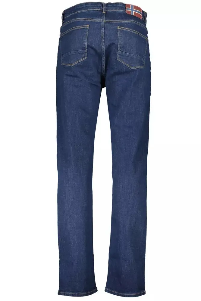 Napapijri Chic Regular Fit Designer-Herrenjeans mit 5 Taschen