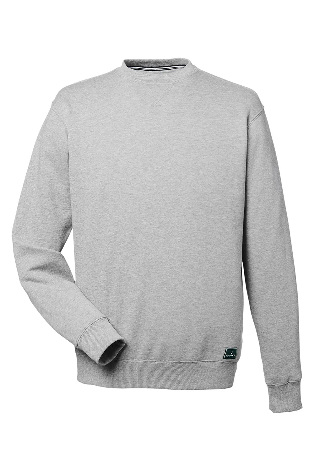 Nautica Herren Anker Crewneck Sweatshirt - Heather Oxford Grau