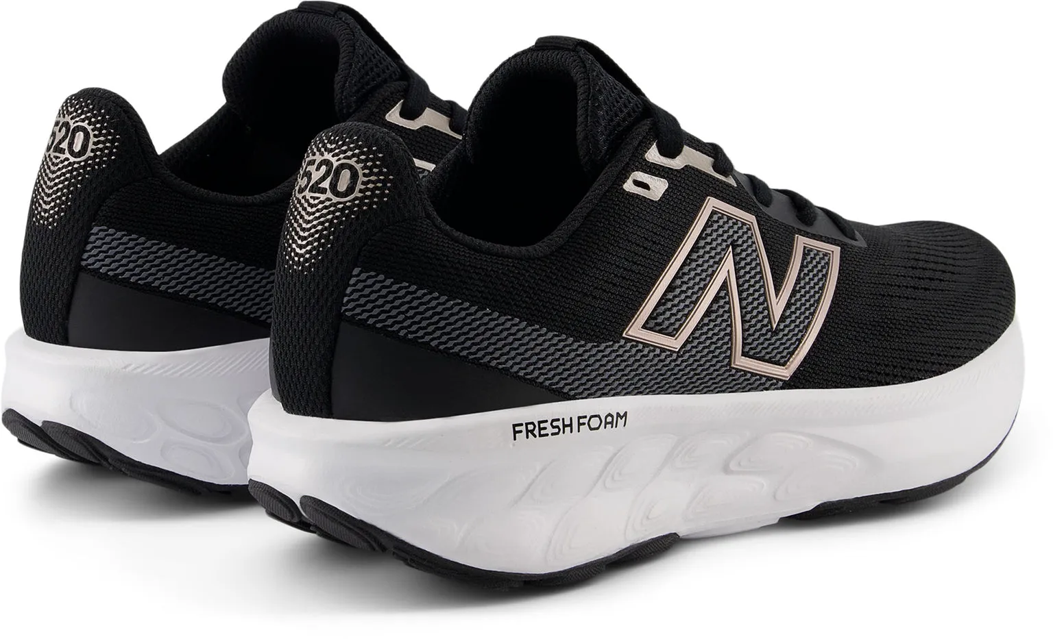 NEW BALANCE Damen 520 Fresh Foam V9 Laufschuhe in Schwarz/Weiß
