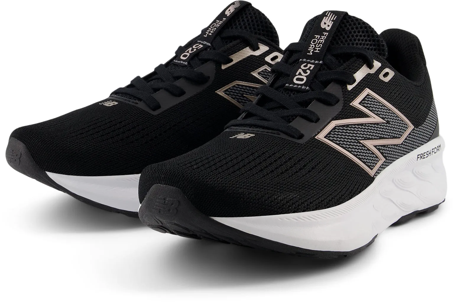 NEW BALANCE Damen 520 Fresh Foam V9 Laufschuhe in Schwarz/Weiß