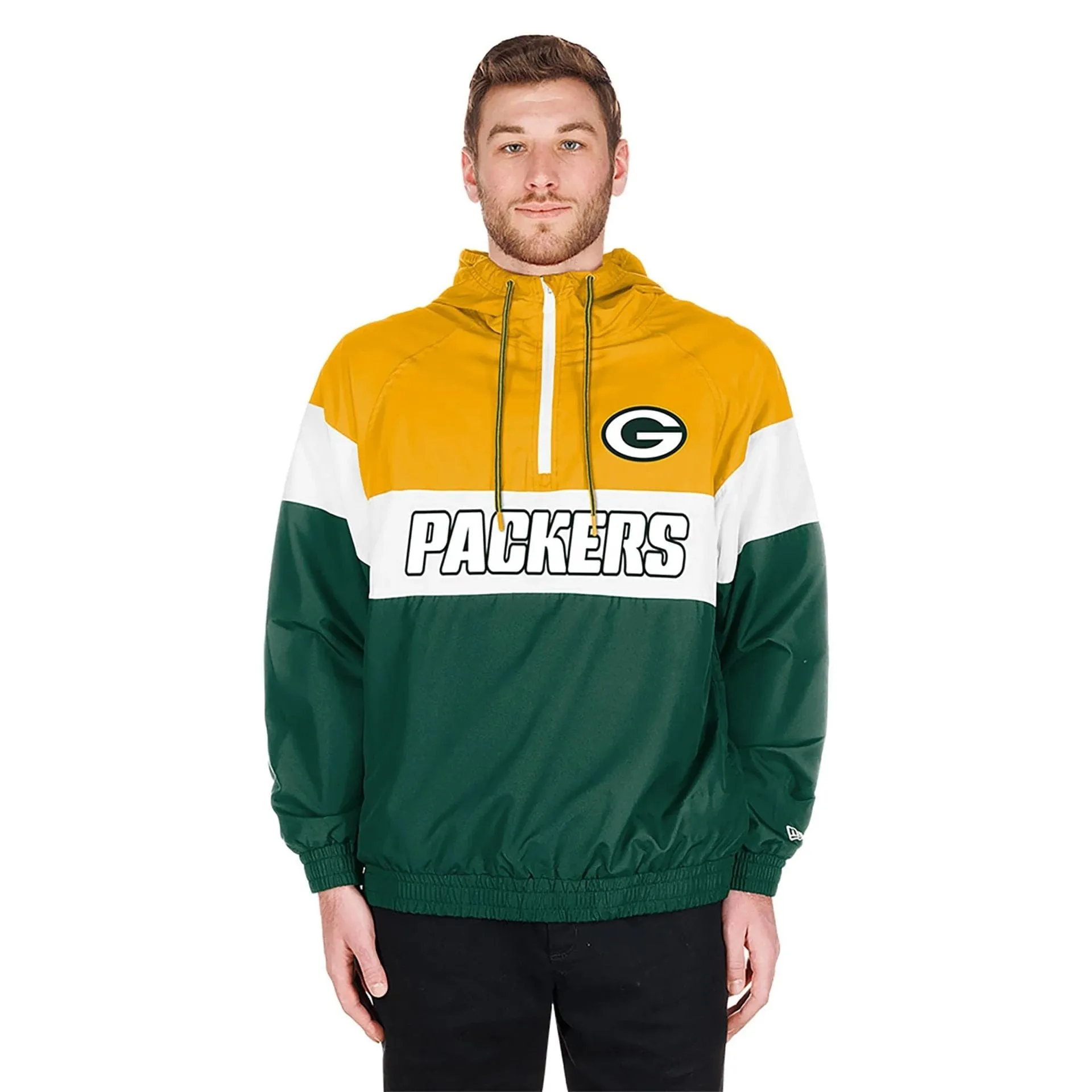 New Era Sweatshirts und Hoodies Green Bay Packers NFL 3rd Down Dunkelgrüne 1/4-Zip-Hoodie