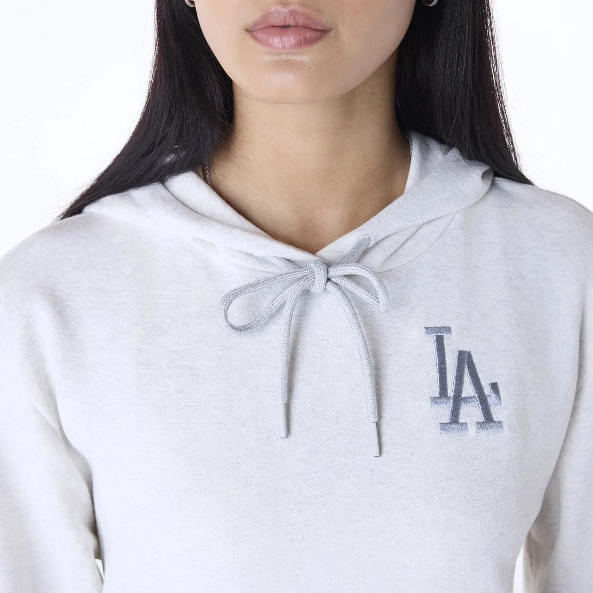 New Era Sweatshirts und Hoodies LA Dodgers Damen MLB League Essential Grau Pullover Hoodie