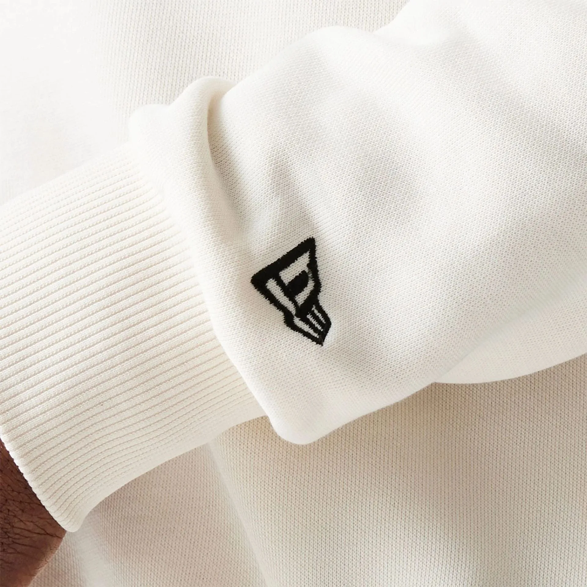 New Era Sweatshirts und Hoodies New Era Essential Weißer Übergroßer Crewneck Pullover