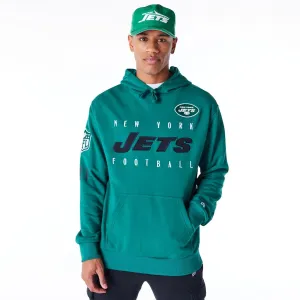 New Era Sweatshirts und Hoodies New York Jets NFL Patch Grüner Übergroßer Pullover Hoodie