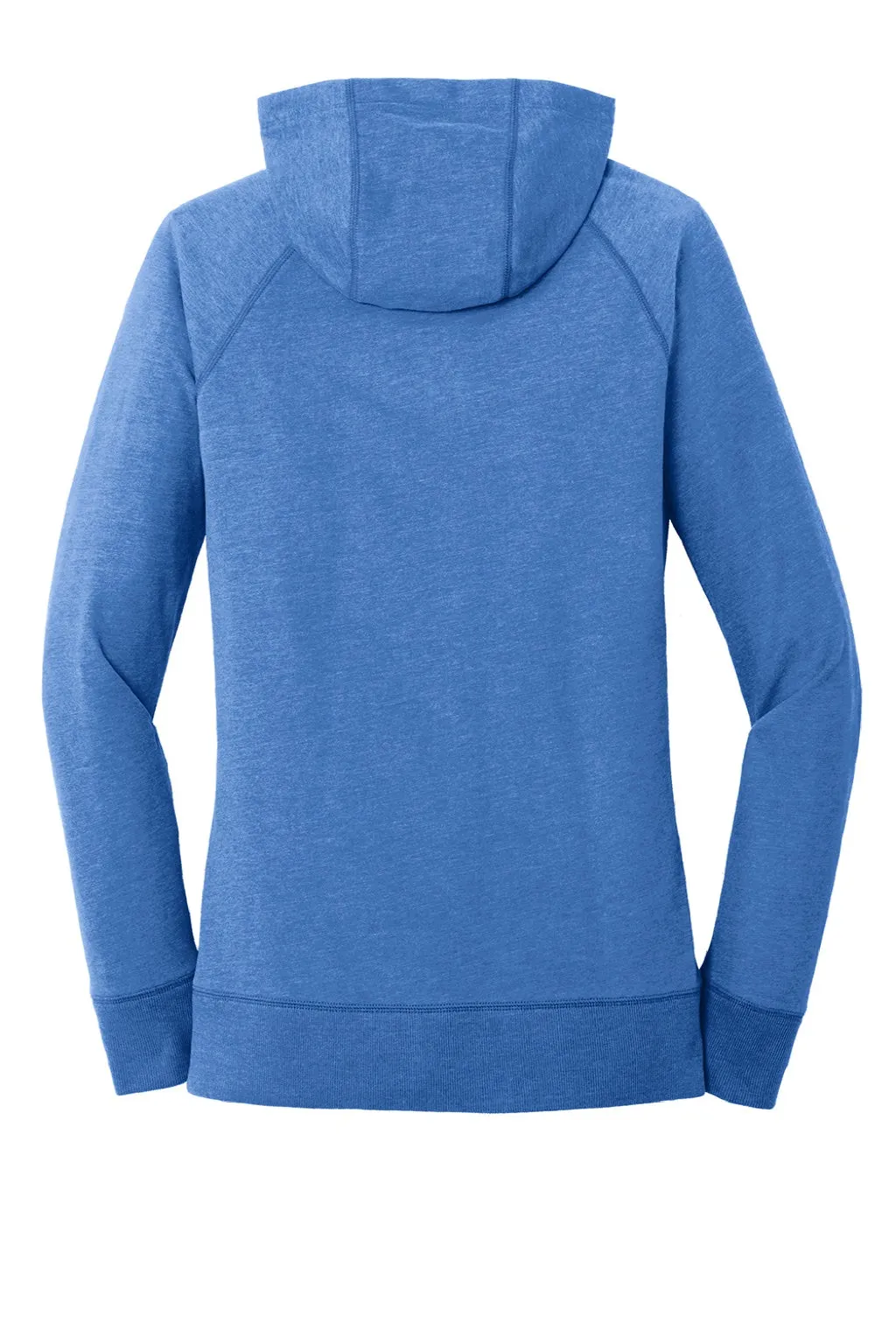 New Era Damen Sweatshirt mit Kapuze und Reißverschluss in Wildlederoptik mit Taschen - Heather Royalblau
