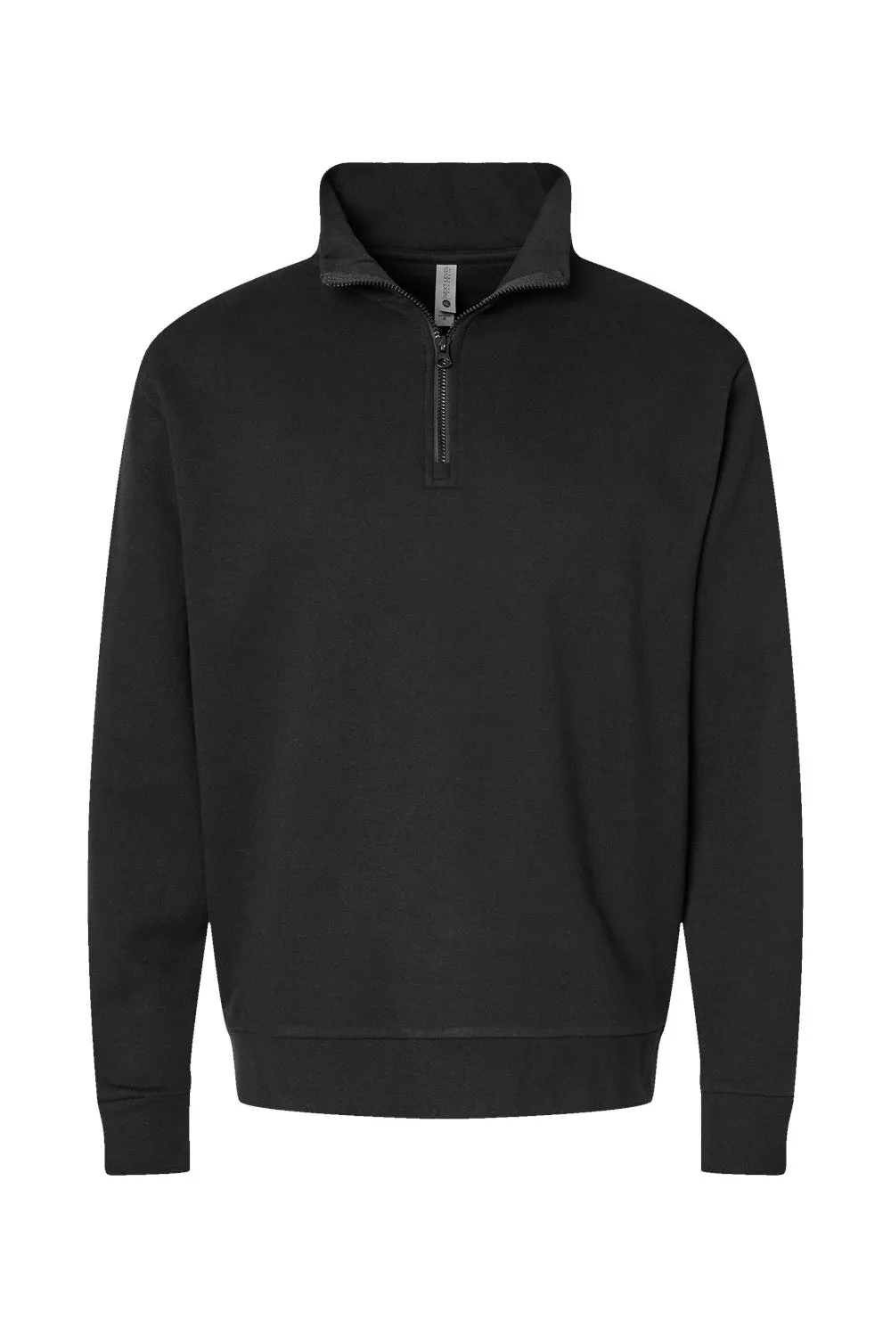 Next Level Herren Fleece 1/4 Zip Pullover - Schwarz
