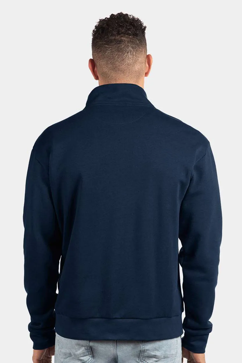 Next Level Herren Fleece 1/4 Zip Sweatshirt - Mitternachtsmarineblau