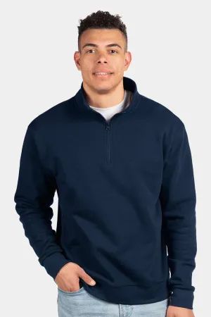 Next Level Herren Fleece 1/4 Zip Sweatshirt - Mitternachtsmarineblau