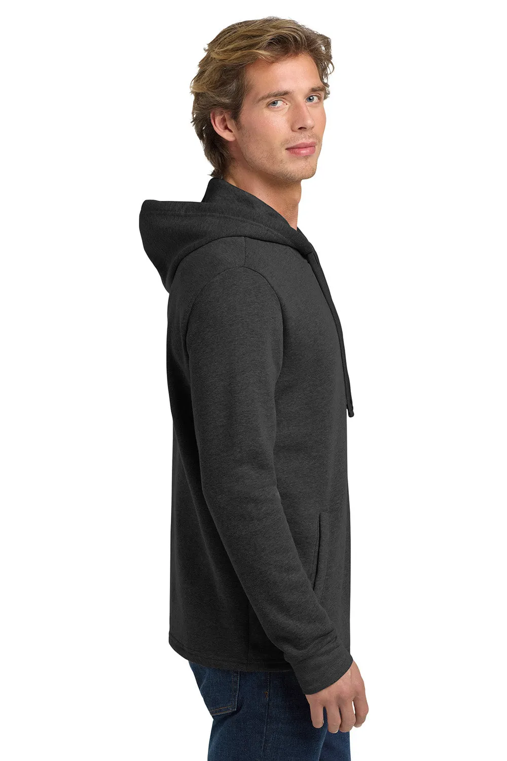Next Level Herren PCH Fleece Kapuzenpullover mit Taschen - Heather Schwarz