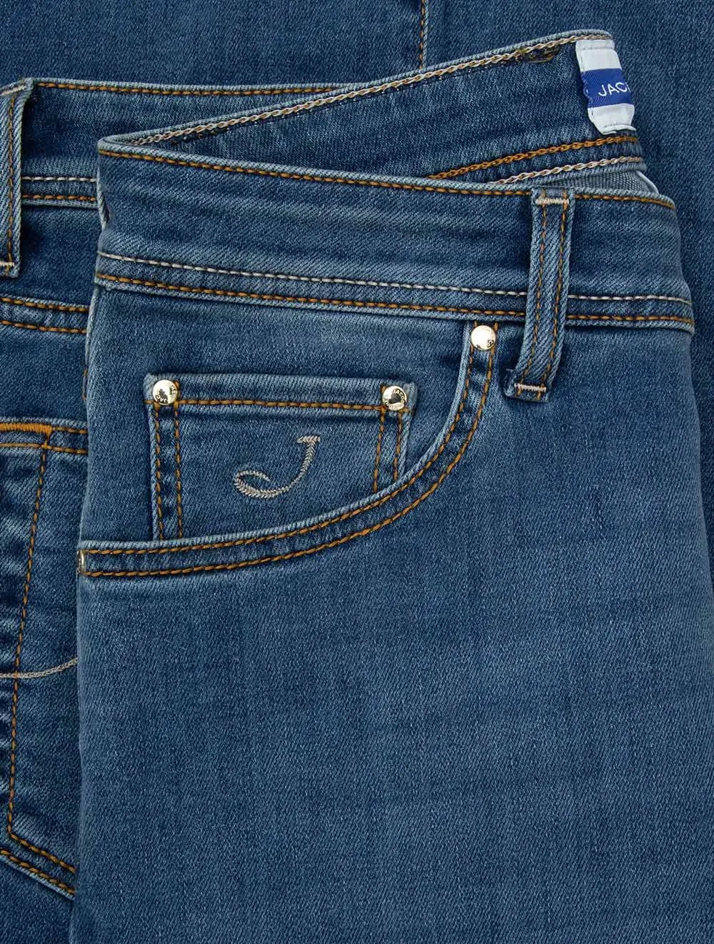 Nick 5 Pocket Slim Fit Jeans Blau