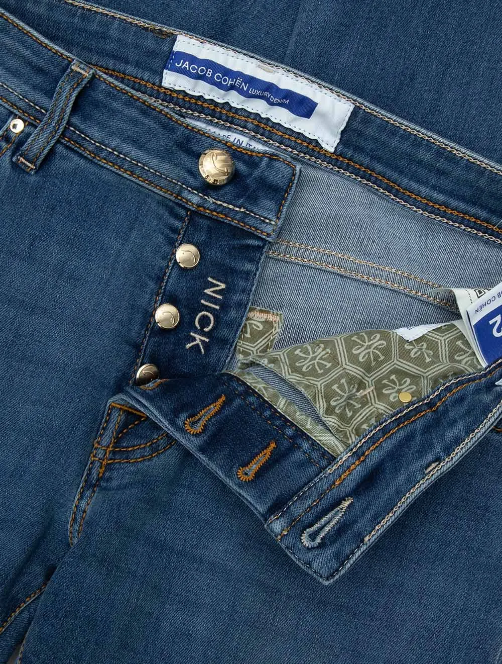 Nick 5 Pocket Slim Fit Jeans Blau