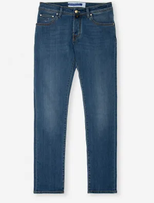 Nick 5 Pocket Slim Fit Jeans Blau