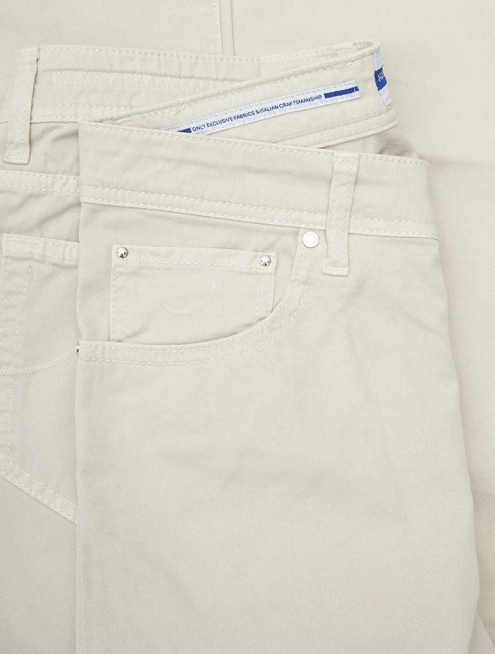 Nick 5-Taschen Super Slim Jeans Off White