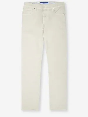 Nick 5-Taschen Super Slim Jeans Off White