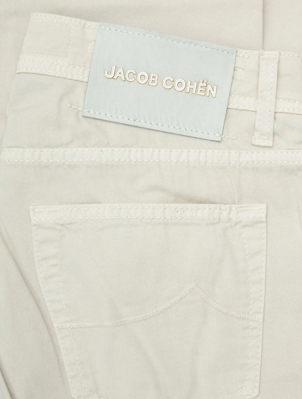 Nick 5-Taschen Super Slim Jeans Off White