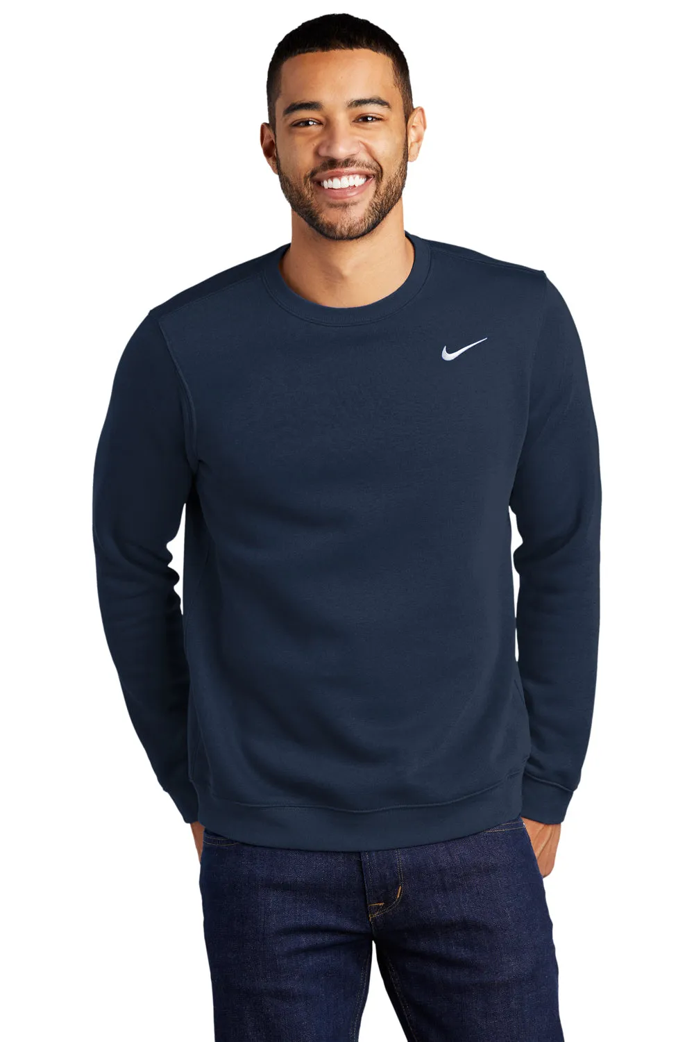 Nike Herren Club Fleece Crewneck Sweatshirt - Marineblau