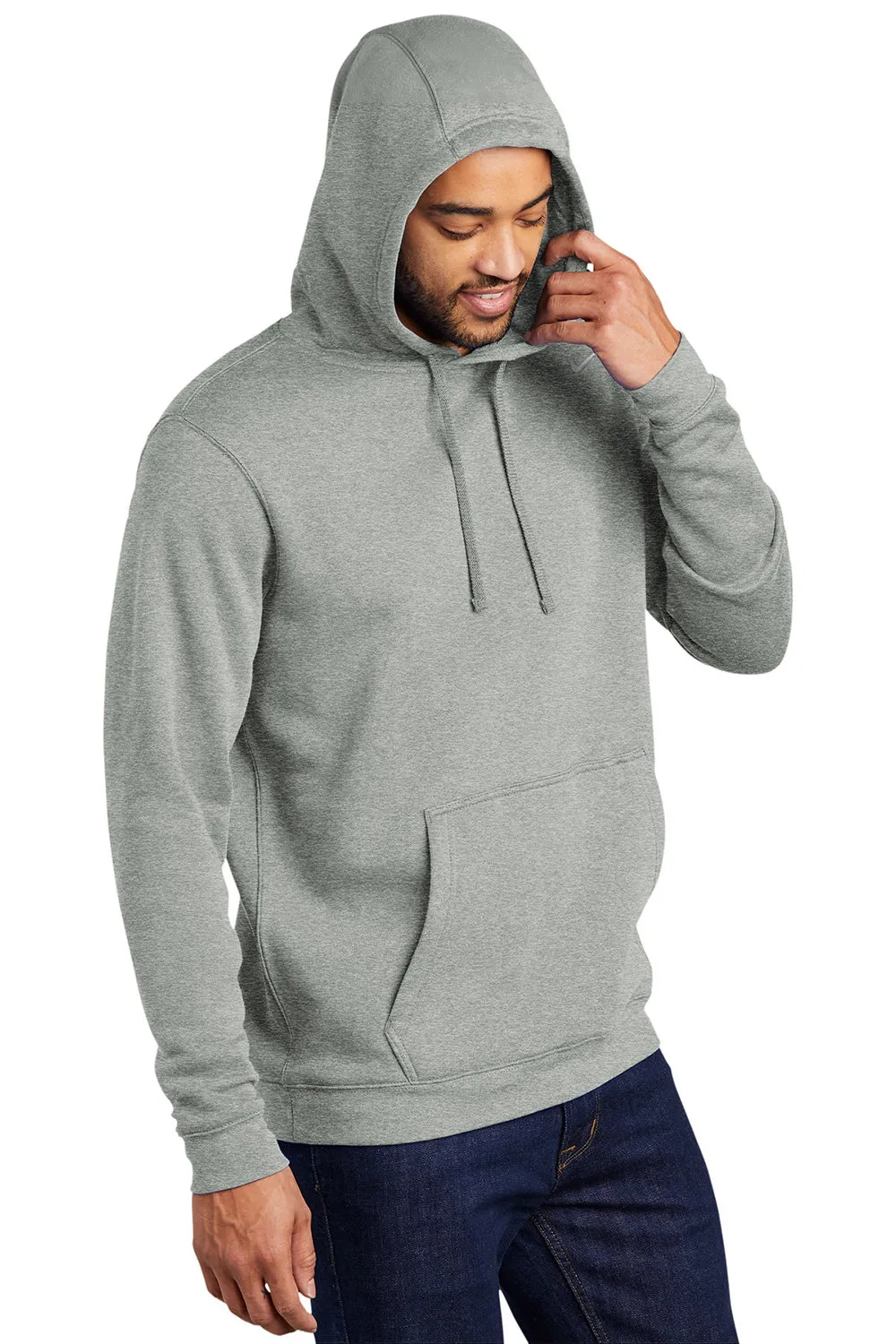 Nike Herren Club Fleece Kapuzenpullover mit Kangaroo-Tasche - Heather Dunkelgrau