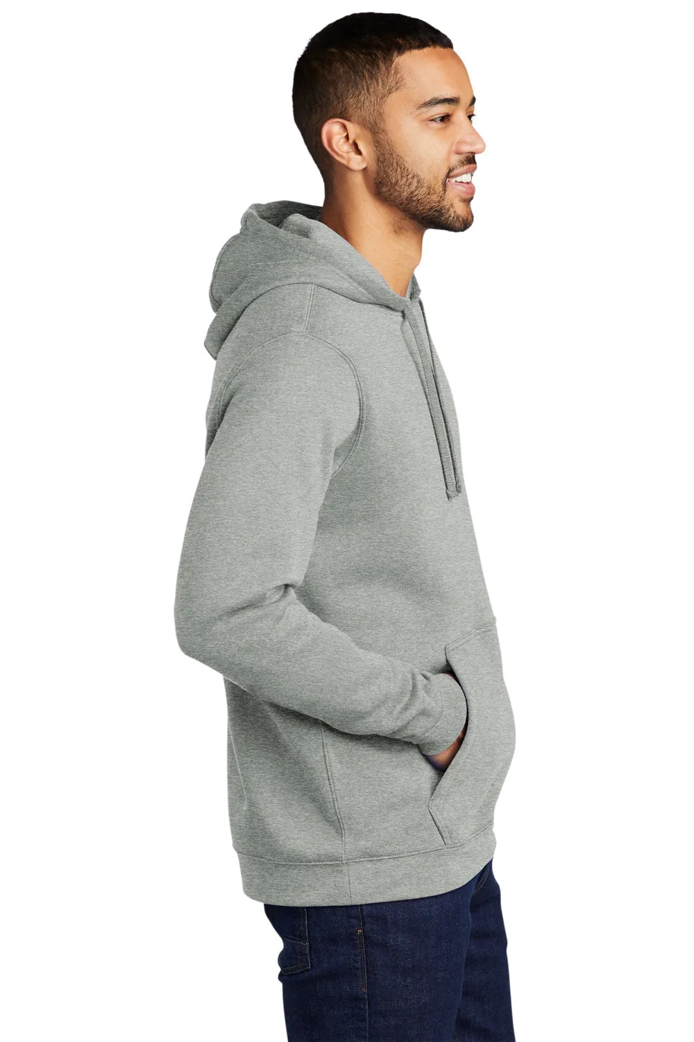 Nike Herren Club Fleece Kapuzenpullover mit Kangaroo-Tasche - Heather Dunkelgrau